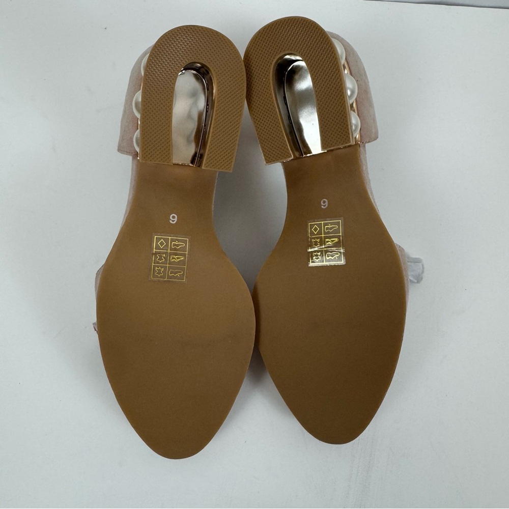 Jeffrey Campbell 'Civil' Pearly Heeled d'Orsay Loafers Pink Suede‎ 6 NWOT - Picture 7 of 10